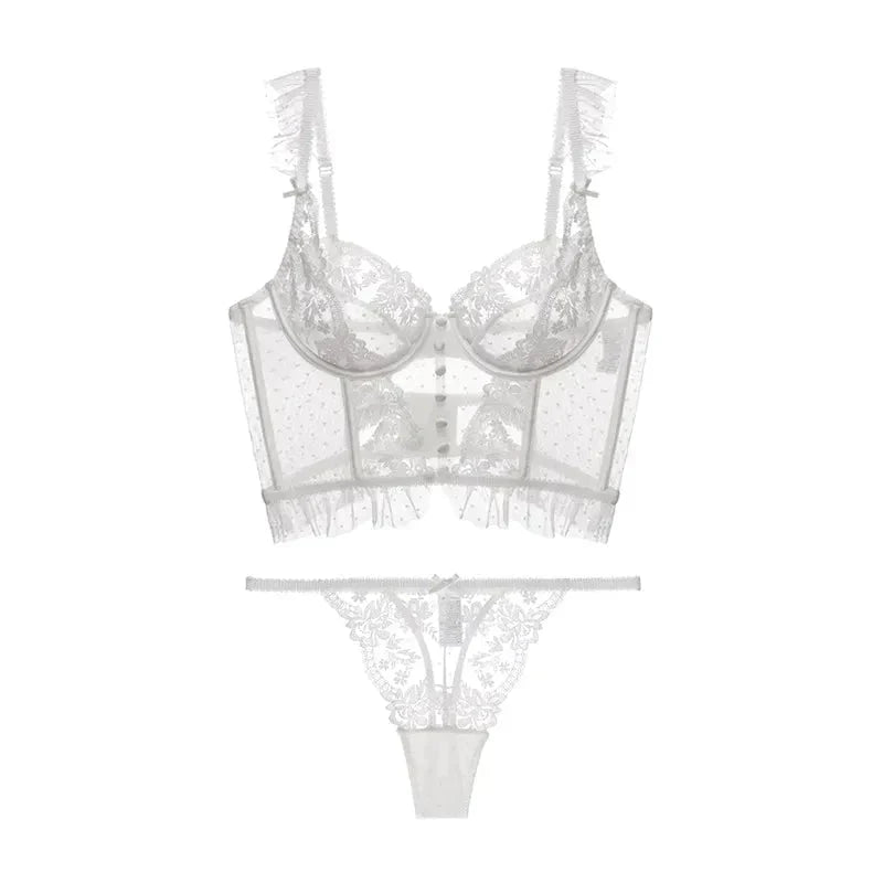 Daria - French Lace Push-Up Bra & Panty Set